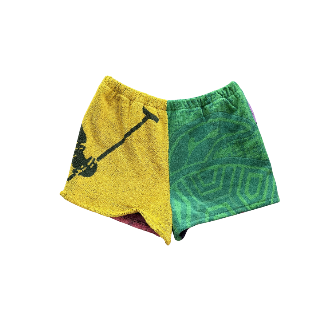 Rue Upcycled Towel Mini Shorts - S/M