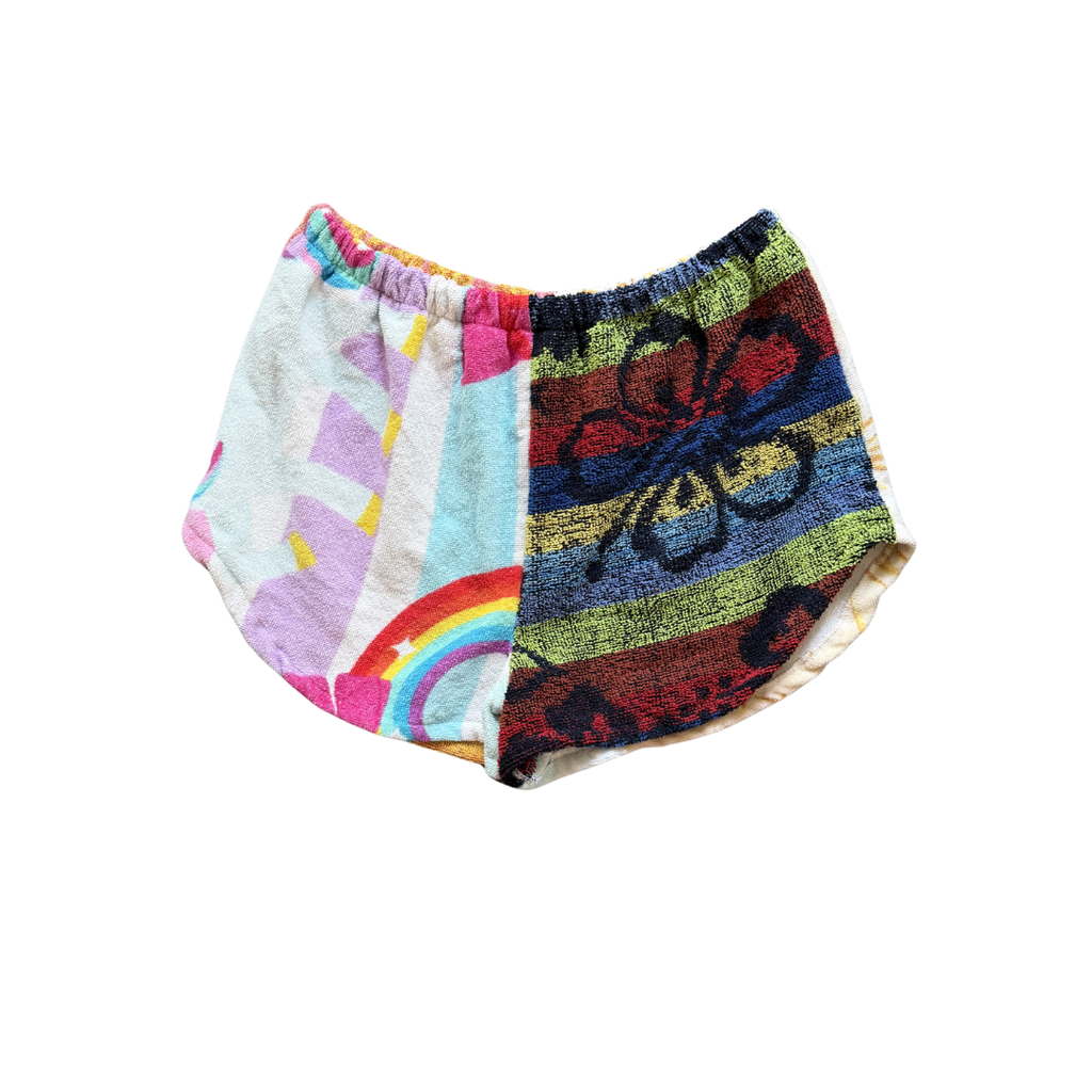Lottie Upcycled Towel Mini Shorts - M/L