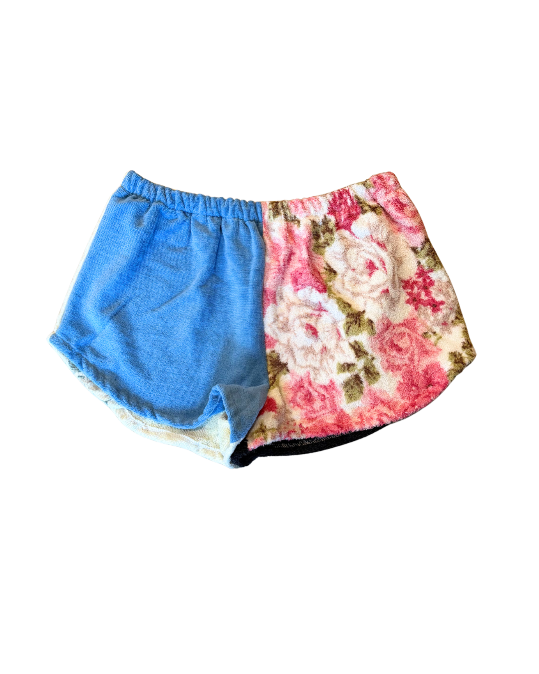 Poppy Upcycled Towel Mini Shorts - L/XL