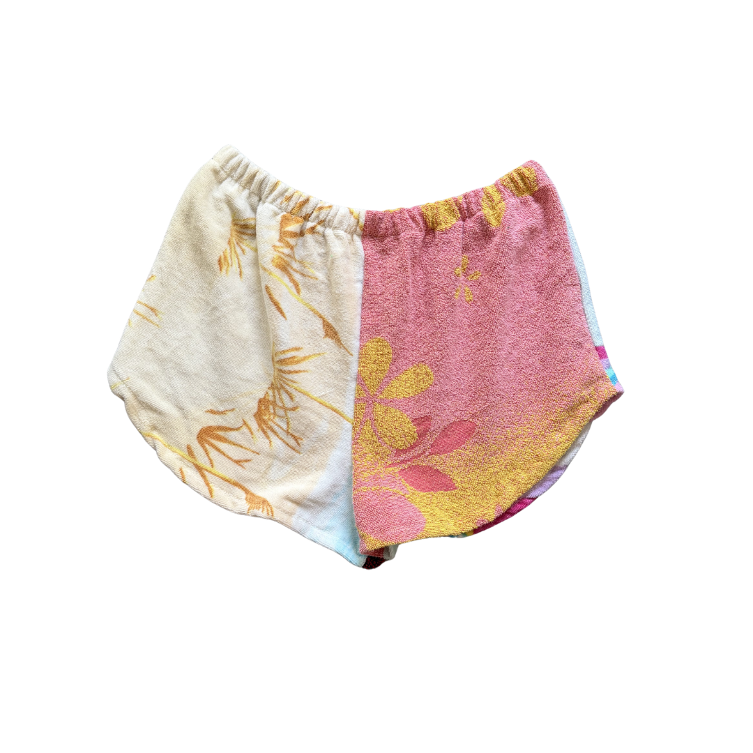Lottie Upcycled Towel Mini Shorts - M/L