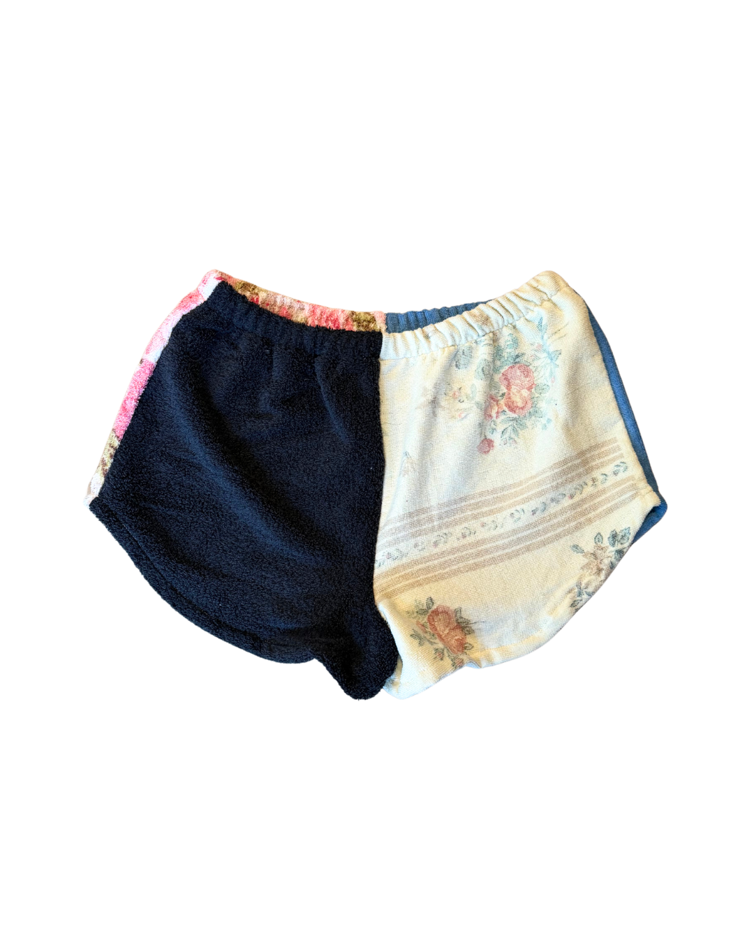 Poppy Upcycled Towel Mini Shorts - L/XL