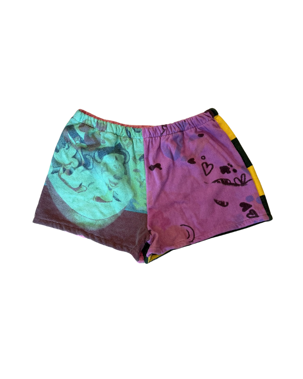 Frankie Upcycled Towel Mini Shorts - M/L