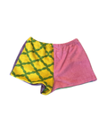 Daisy Upcycled Towel Mini Shorts - M/L