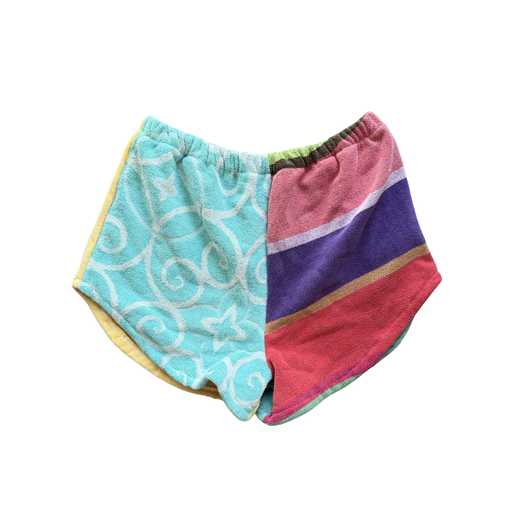 Indie Upcycled Towel Mini Shorts - S/M