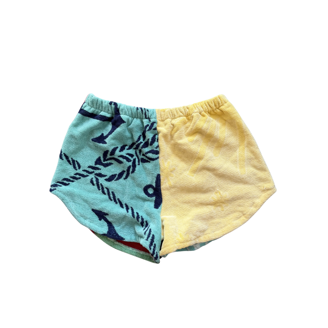 Indie Upcycled Towel Mini Shorts - S/M