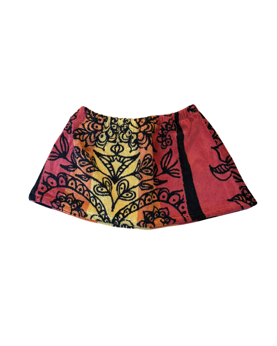 Sage Upcycled Towel Mini Skirt - S/M