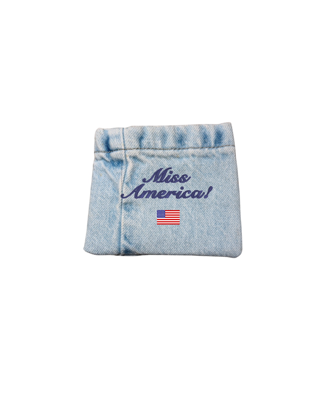 American Girl Reworked Denim Coin Pouch