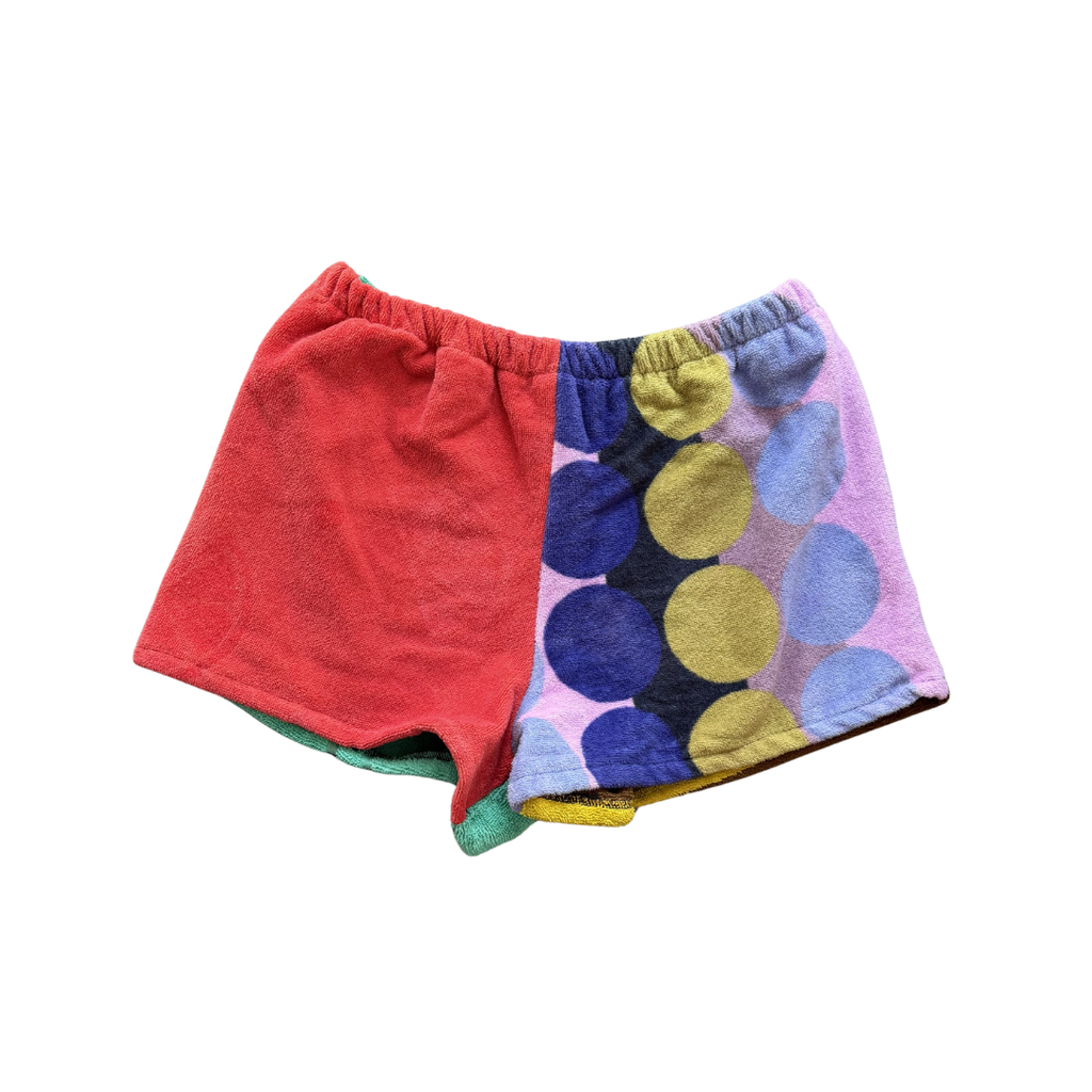 Goldie Upcycled Towel Mini Shorts - M/L