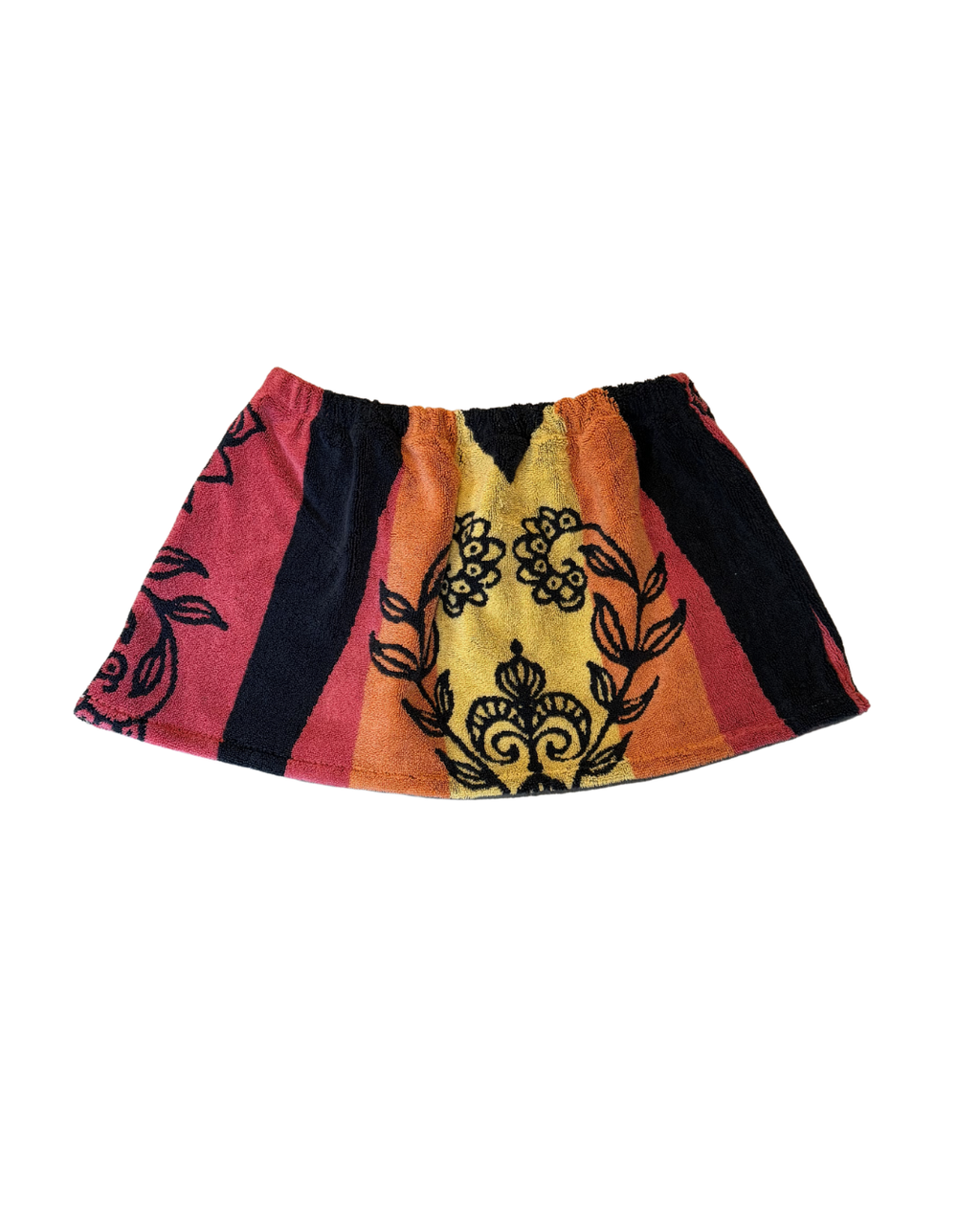 Sage Upcycled Towel Mini Skirt - S/M