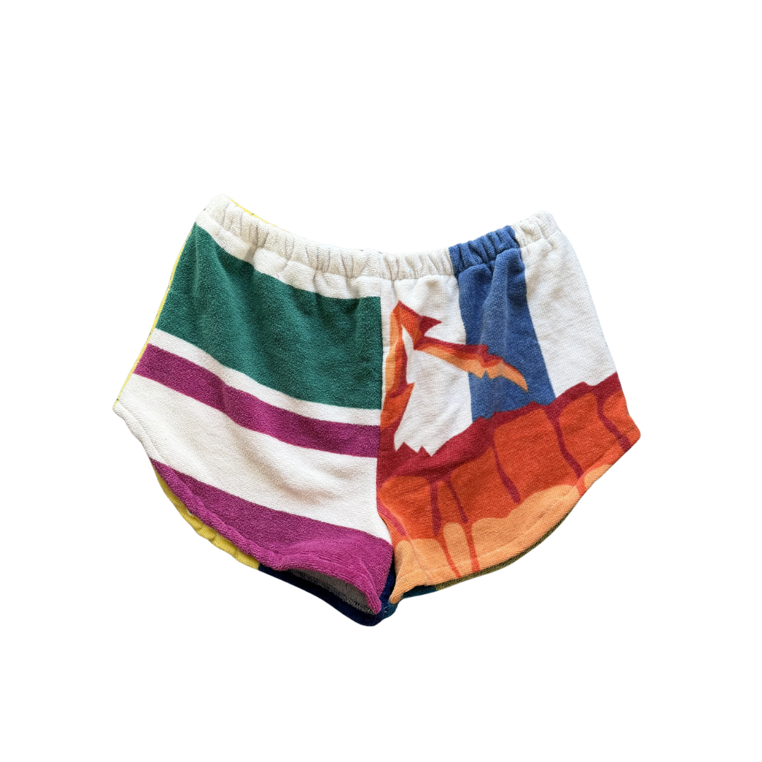 Cove Upcycled Towel Mini Shorts - M/L