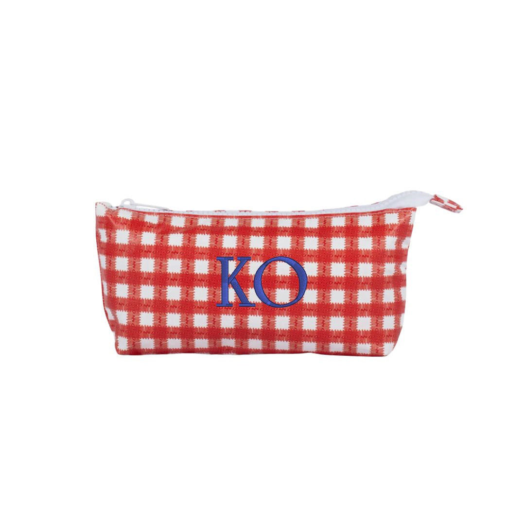 Custom Gingham Wet Bikini Pouch