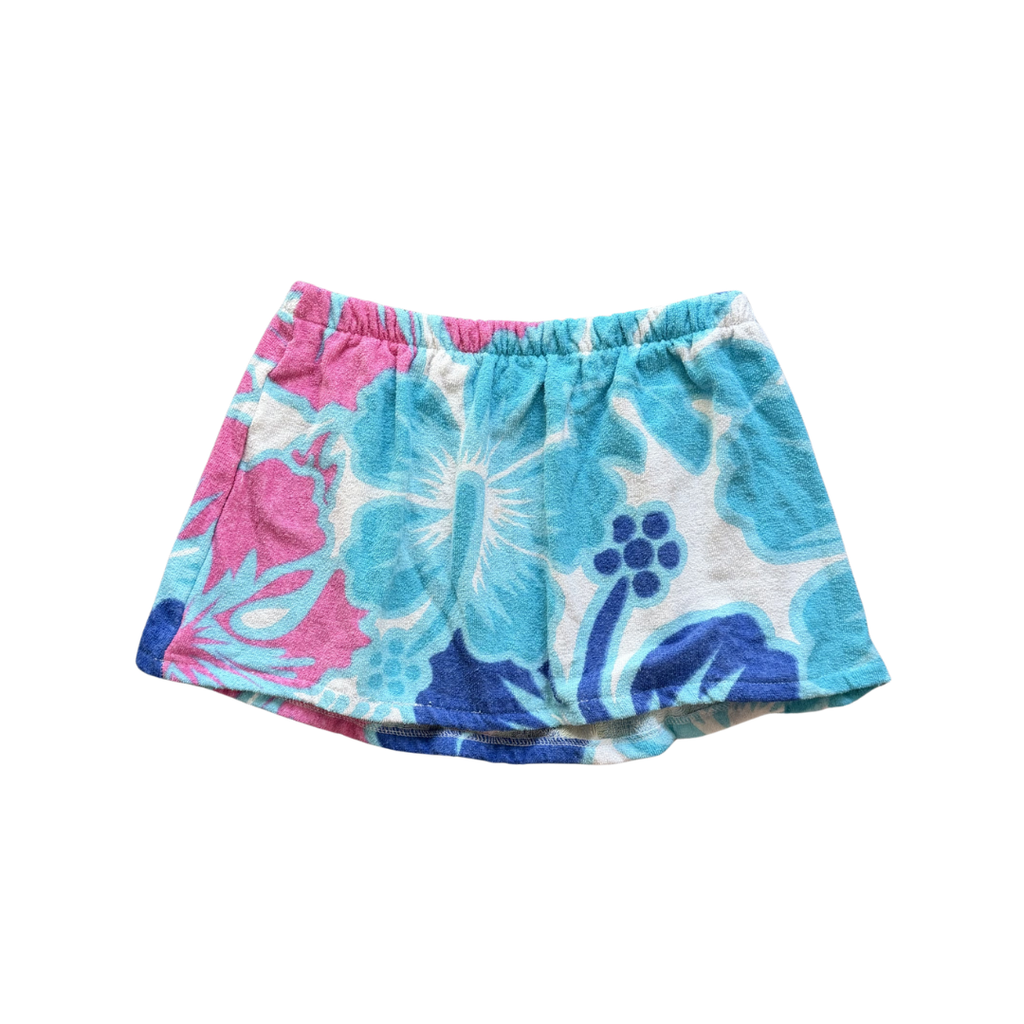 Capri Upcycled Towel Mini Skirt - S/M