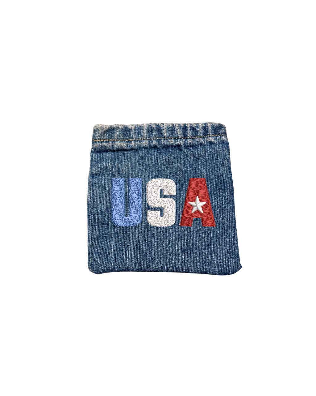 USA Reworked Denim Coin Pouch