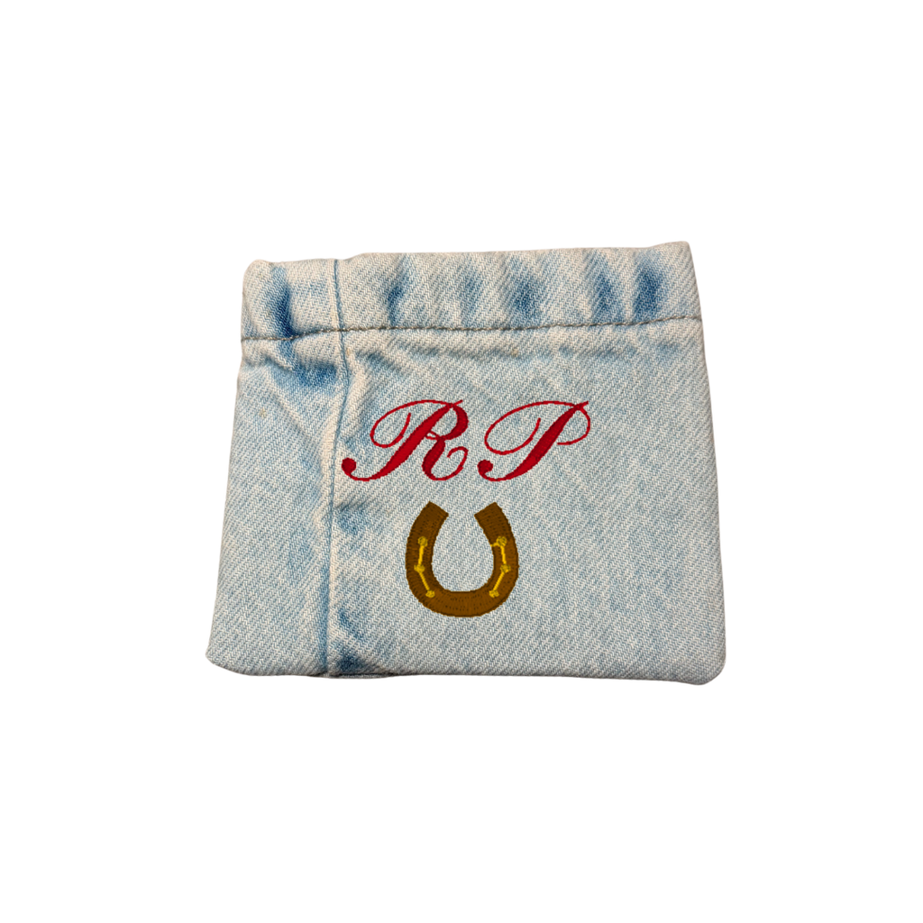 Custom Reworked Denim Coin Pouch