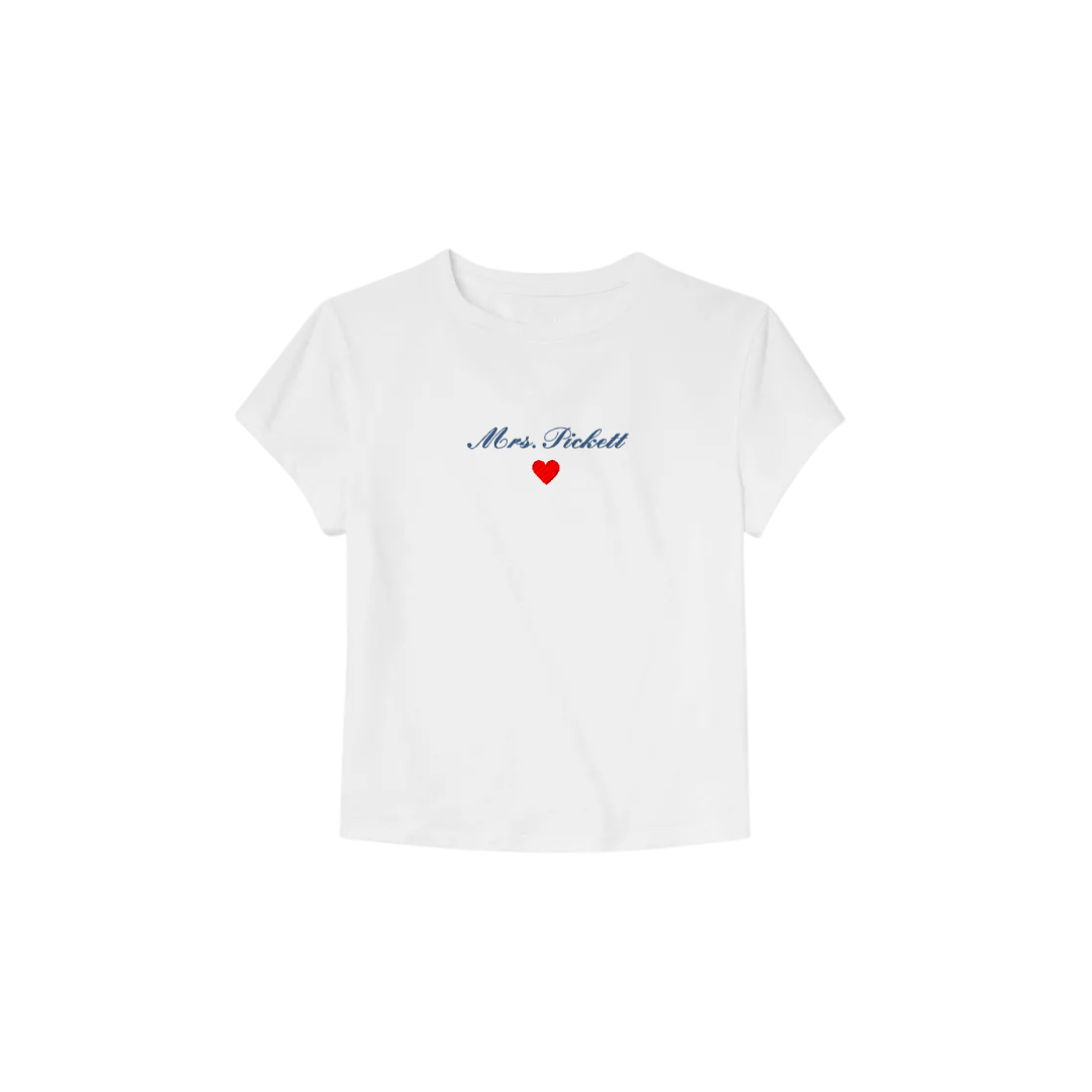 Mrs. Embroidered Tee