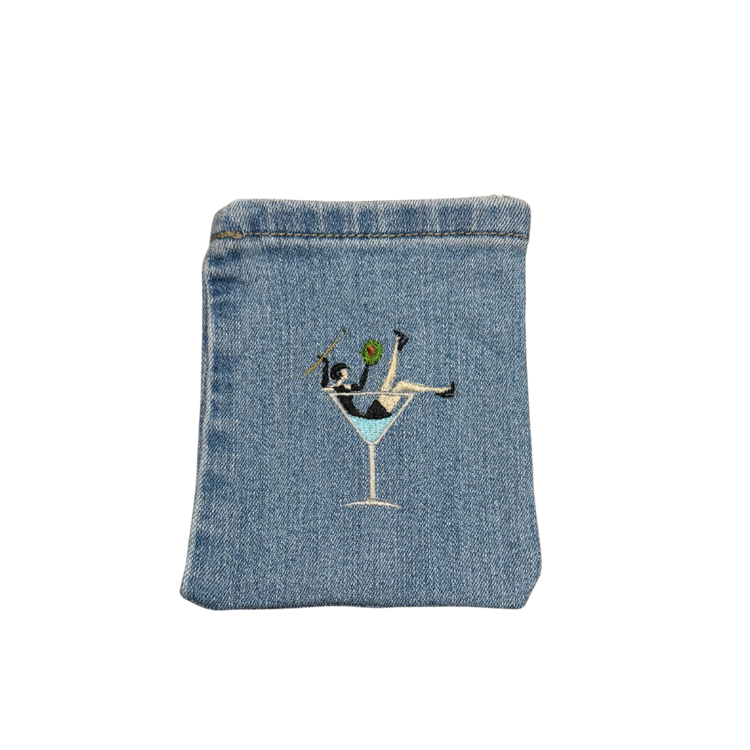 Madame Martini Reworked Denim Coin Pouch
