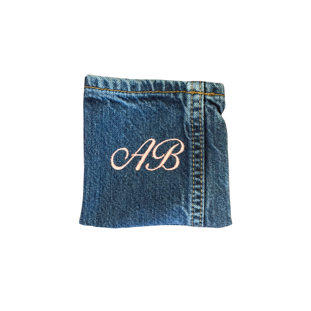 Custom Reworked Denim Coin Pouch