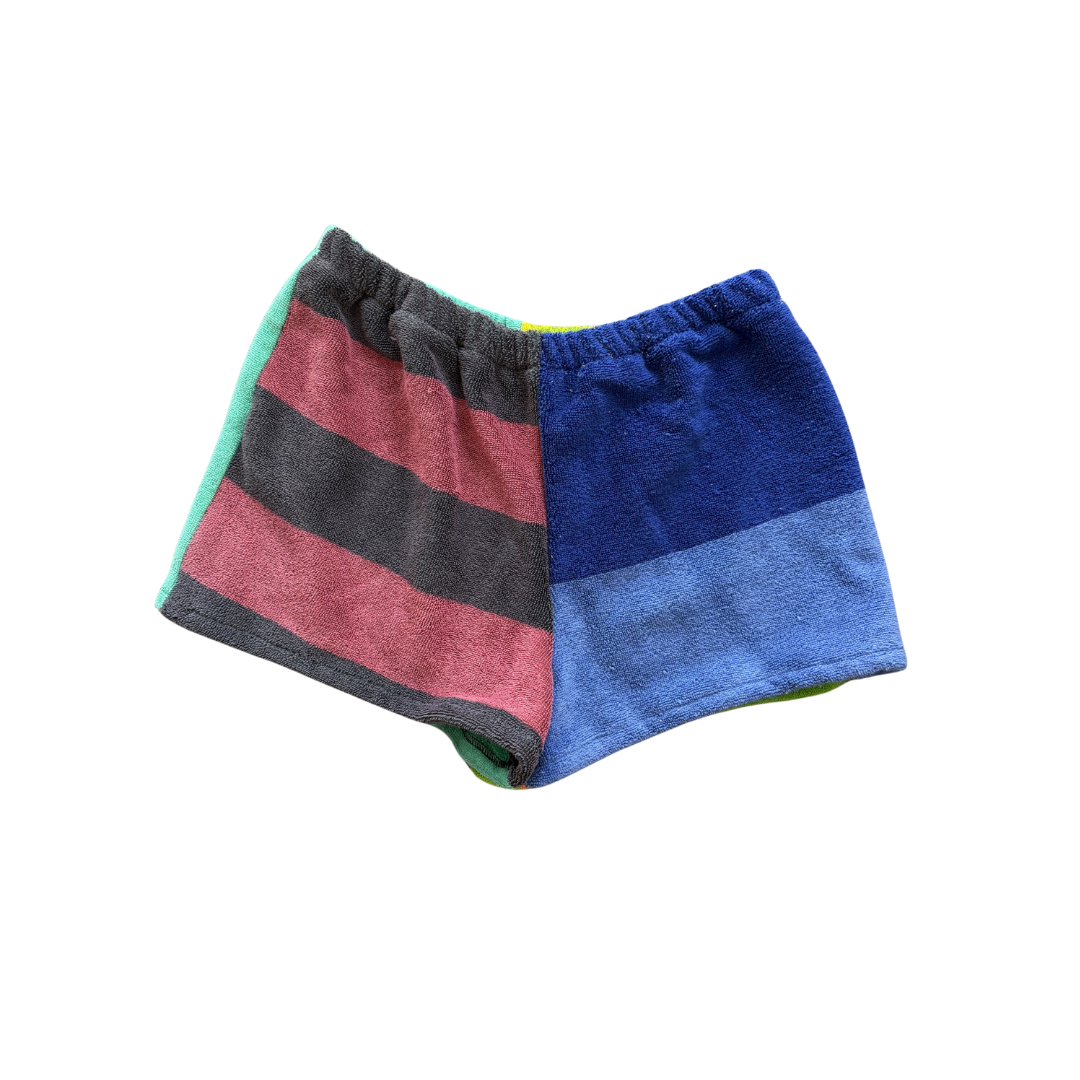 Coco Upcycled Towel Mini Shorts - M/L