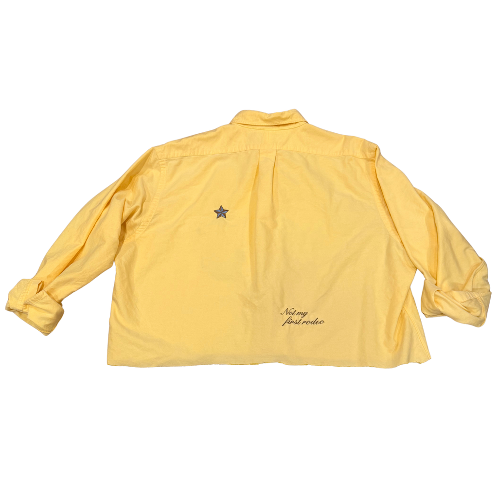 Not My First Rodeo Revived Cropped Button-Down