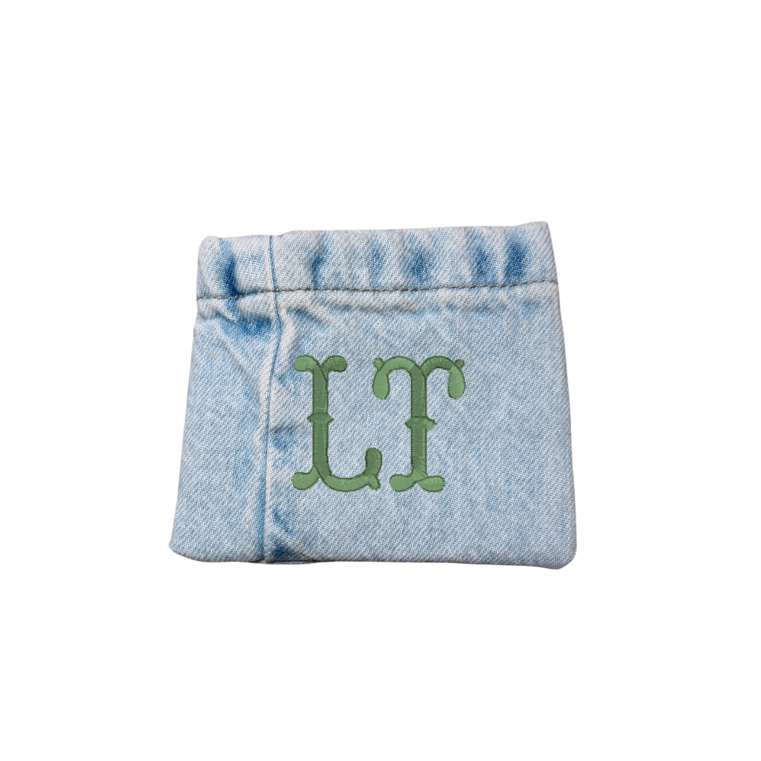 Custom Reworked Denim Coin Pouch