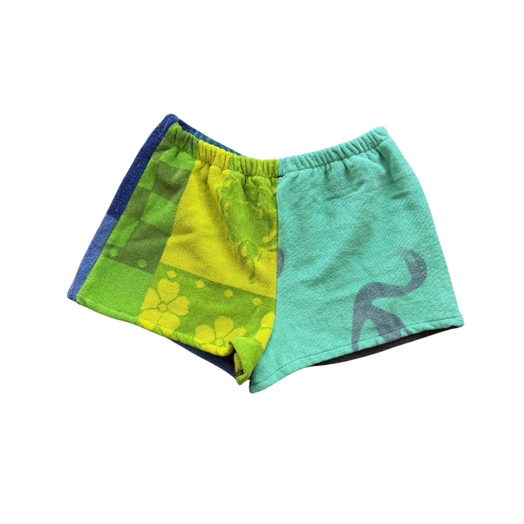 Coco Upcycled Towel Mini Shorts - M/L