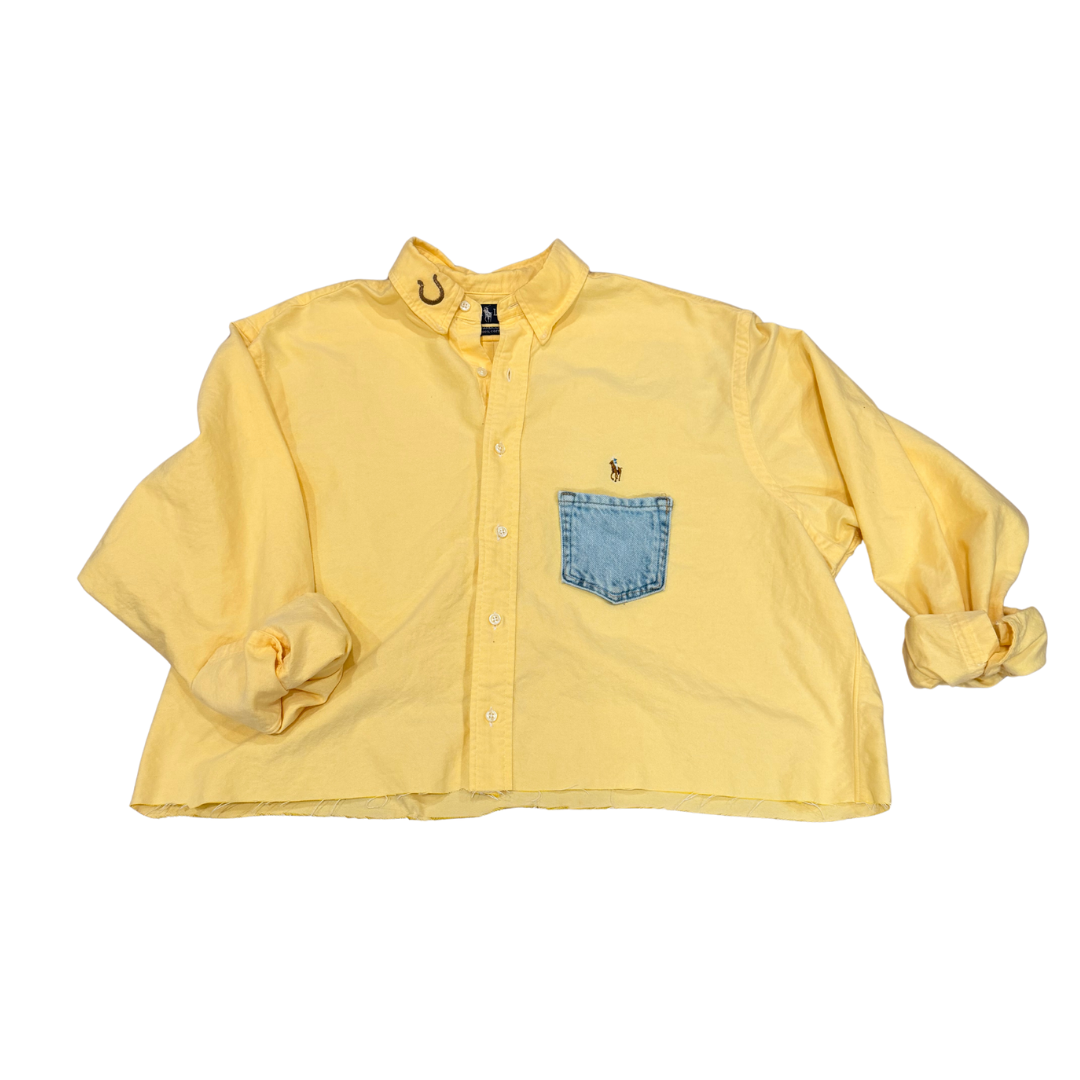 Not My First Rodeo Revived Cropped Button-Down