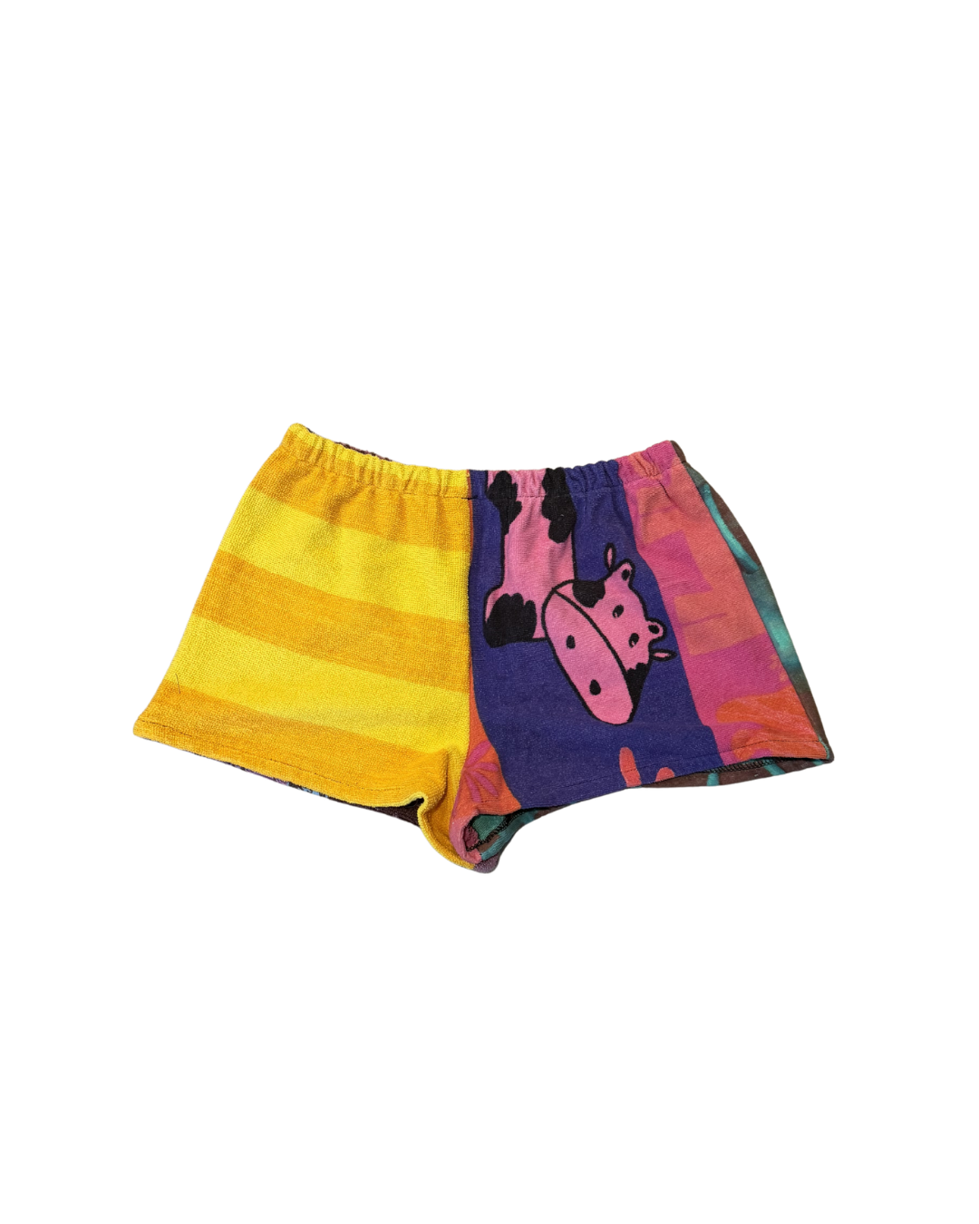 Sadie Upcycled Towel Mini Shorts - M/L