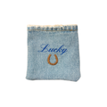 Lucky Reworked Denim Coin Pouch