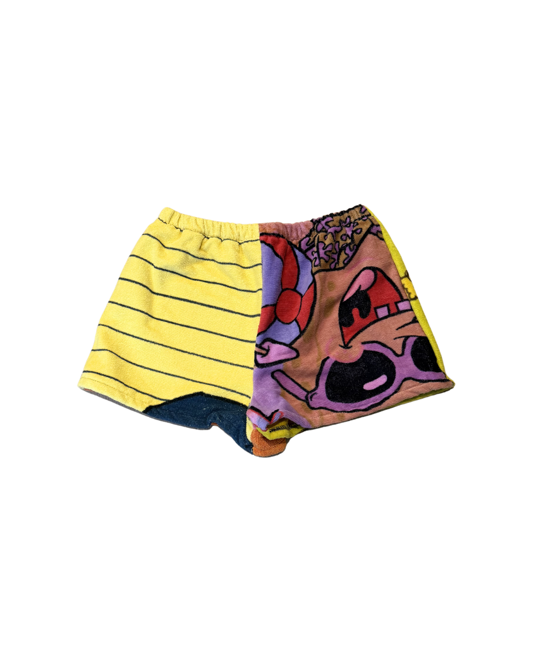 Indie Upcycled Towel Mini Shorts - S/M