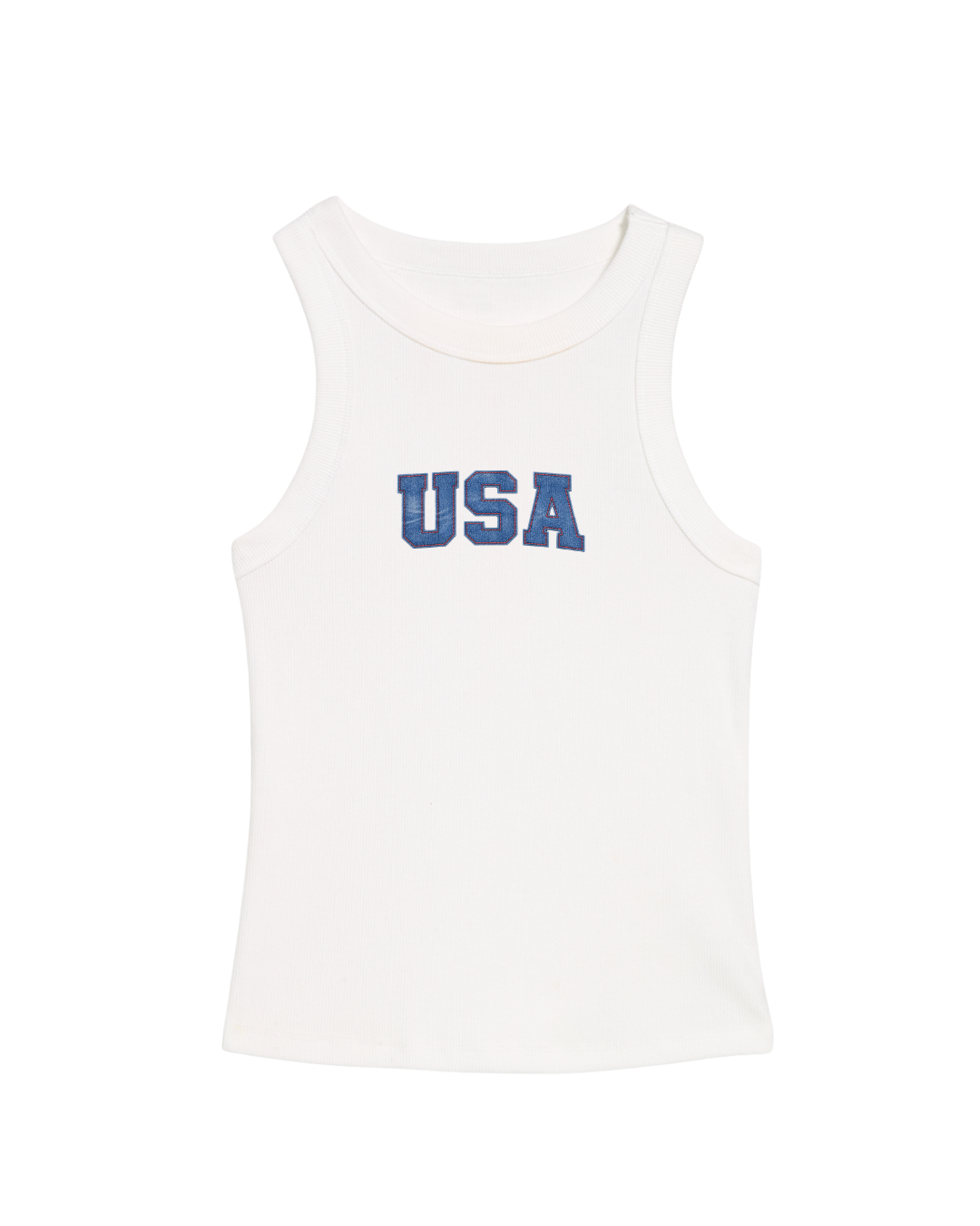 USA Upcycled Denim Tank
