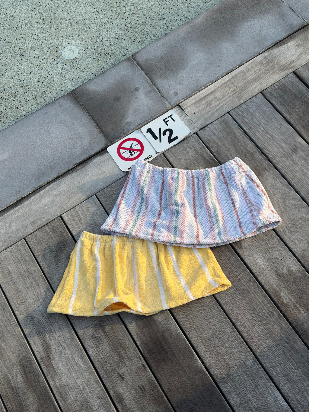 Goldie Upcycled Towel Mini Skirt - S/M