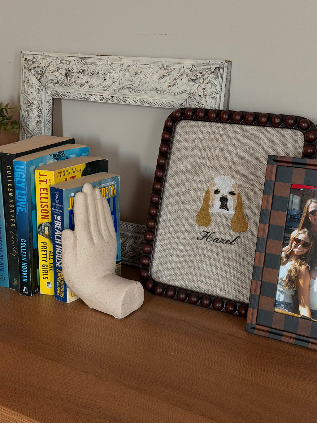 Framed Embroidered Pet Portrait