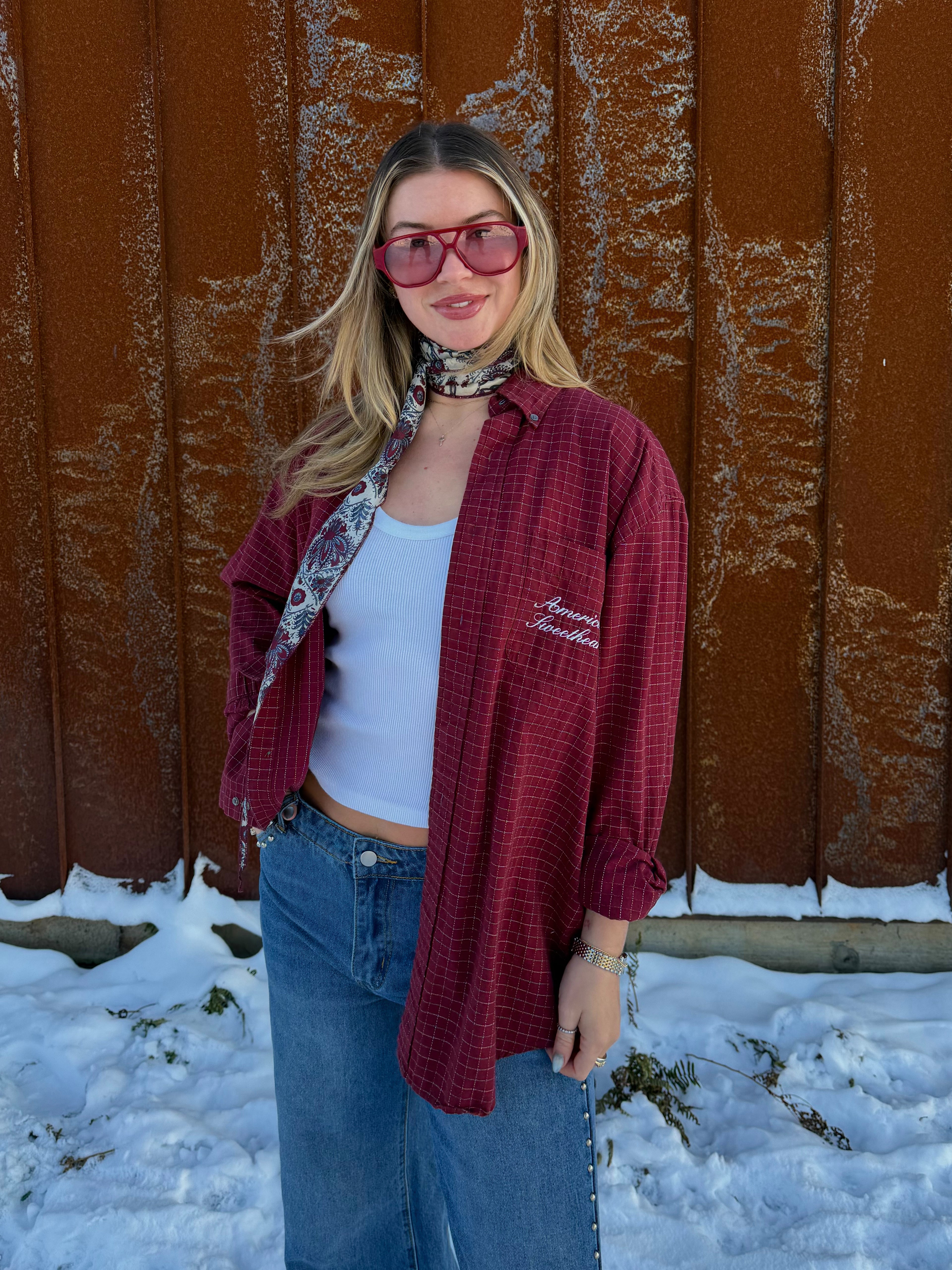 America's Sweetheart Revived Vintage Button-Down