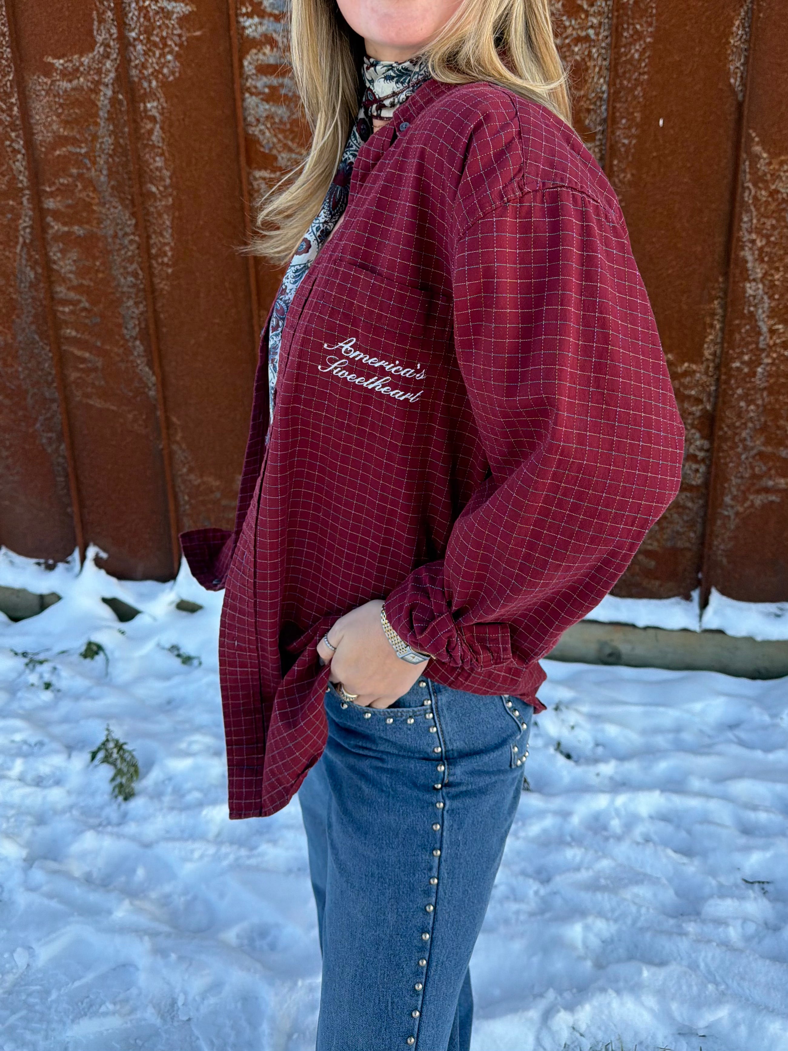 America's Sweetheart Revived Vintage Button-Down