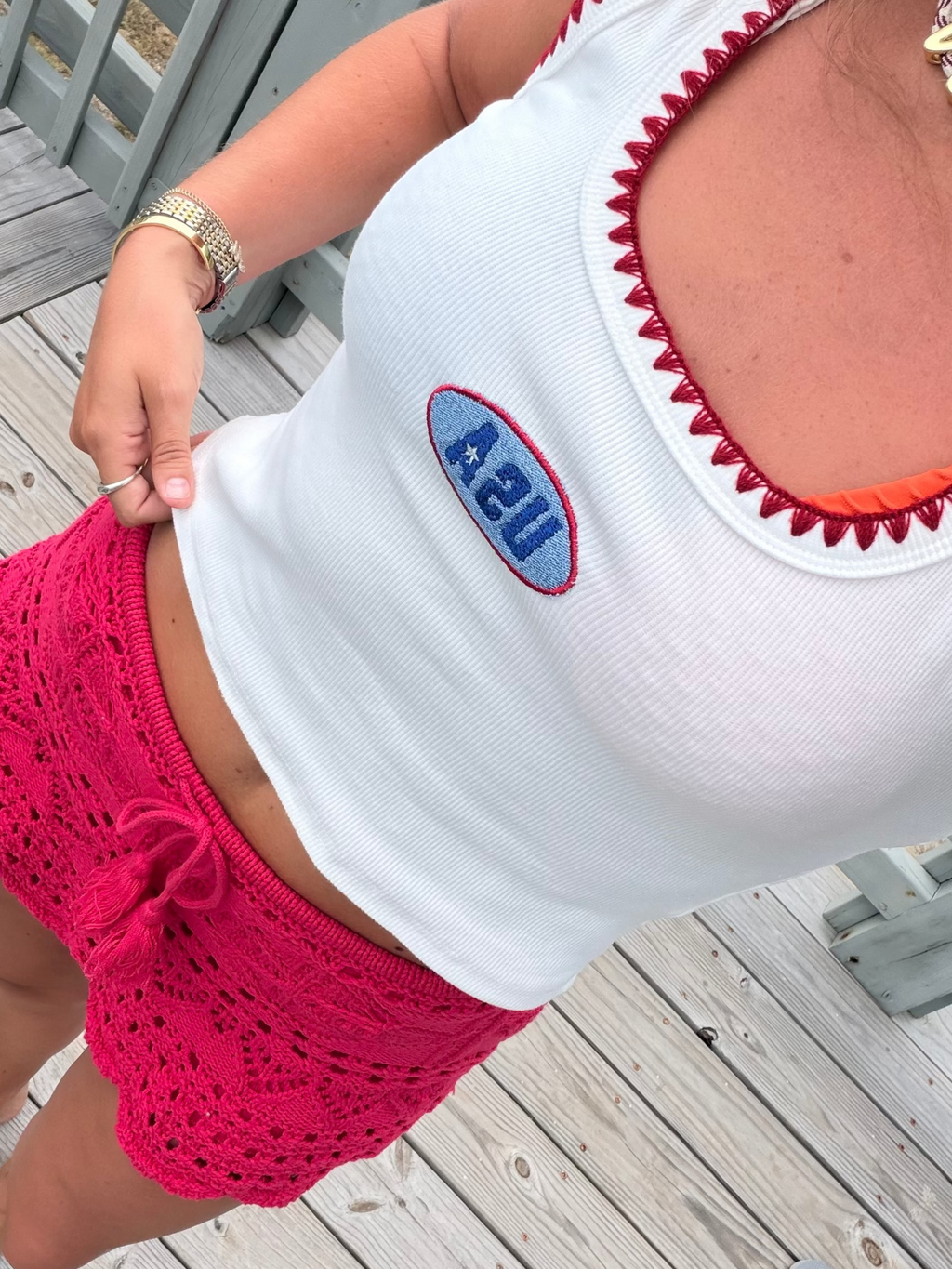 American Girl Upcycled Denim Tank