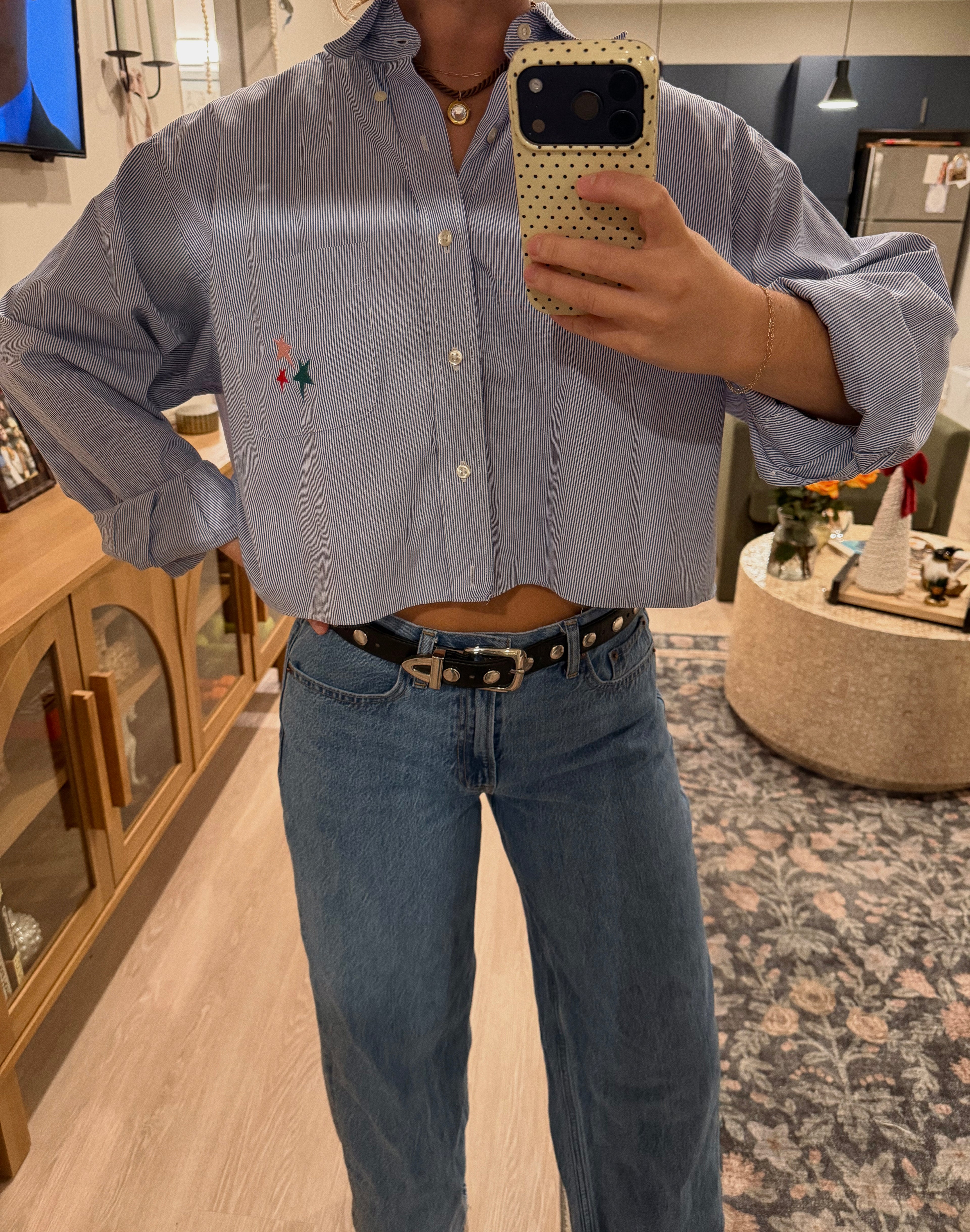 Cool Like That Revived Cropped Button-Down